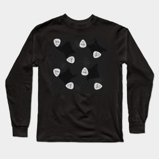 Fancy Picks in Slate Gray Long Sleeve T-Shirt